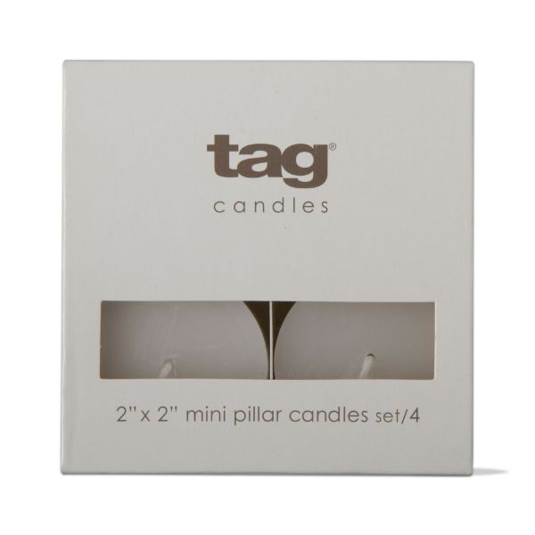 Picture of Chapel Pillar Candle 2x2 Set Of 4 - White