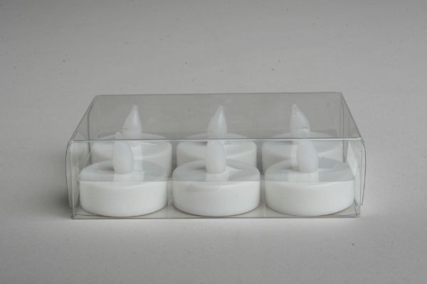 Picture of led tealights set of 6 - white