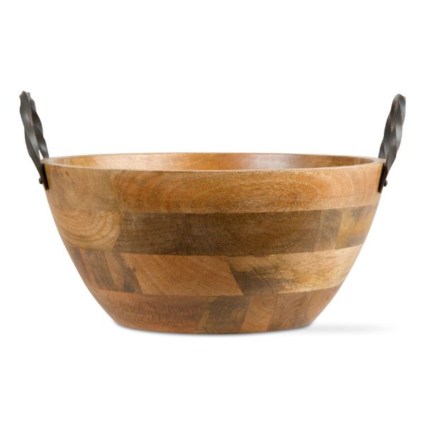 Picture of cava metal handled bowl large - natural