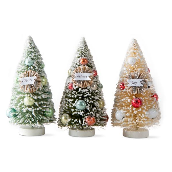 Picture of snowy vintage tree asmt of 3 - multi