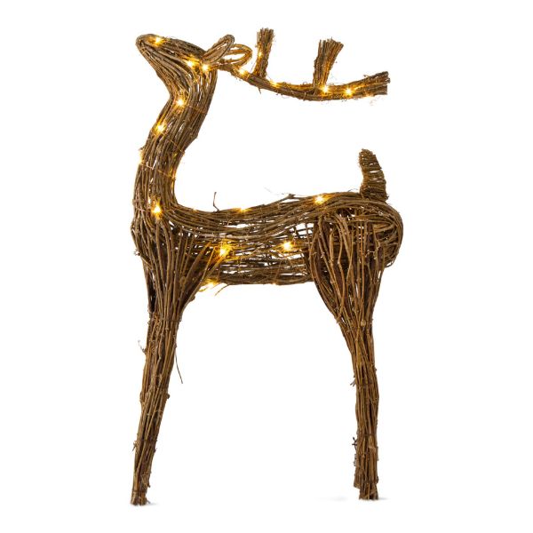 Picture of buck vine light up LED deer - brown