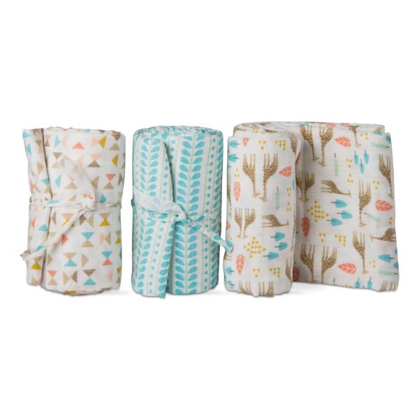 Picture of savanna swaddle blanket asmt of 3 - multi