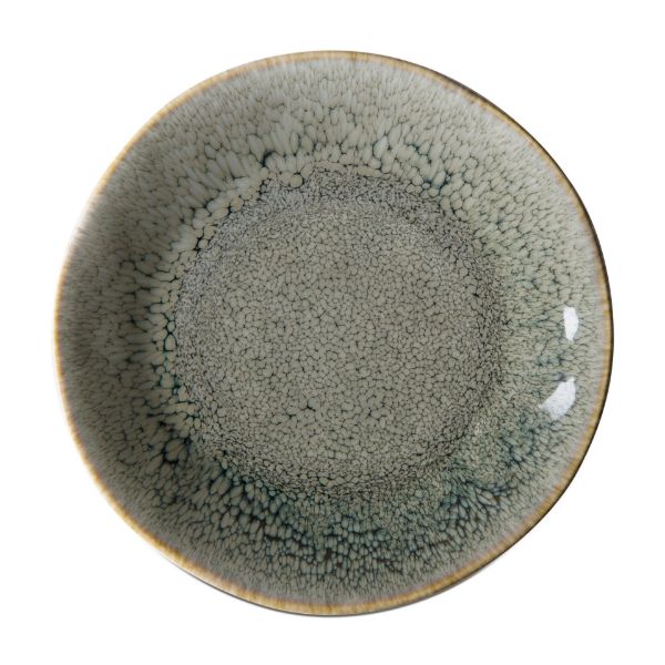 Picture of reactive glaze appetizer plate - blue denim