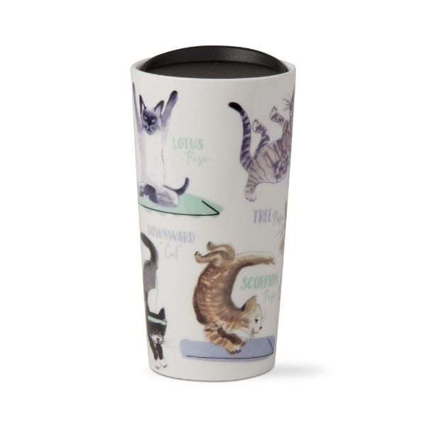 Picture of yoga kitty travel mug - multi