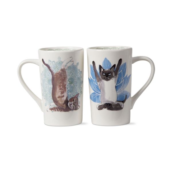 Picture of yoga kitty decorative mug - multi