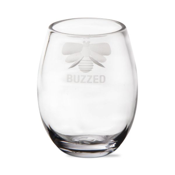 Picture of buzzed stemless wine - clear