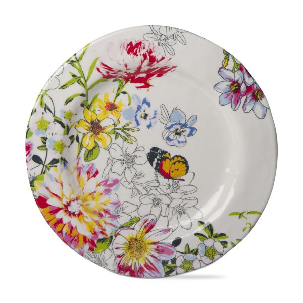 Picture of bloom melamine dinner plate set of 4 - multi