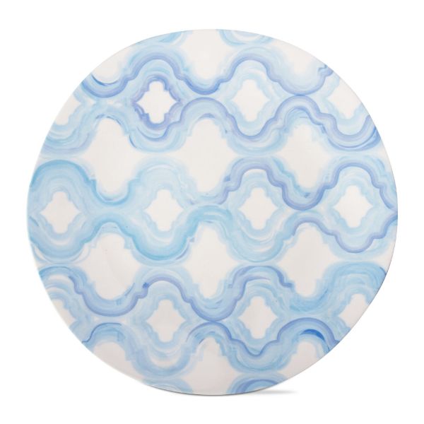 Picture of marrakesh melamine dinner plate set of 4 - blue, aqua