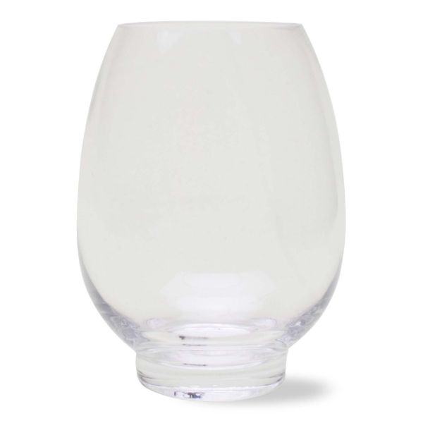 Picture of medium lotus glass hurricane - clear