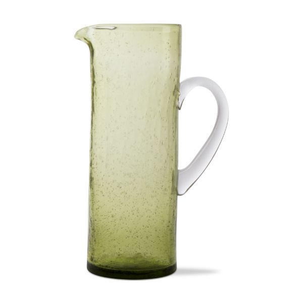 Picture of bubble glass tall pitcher - foliage