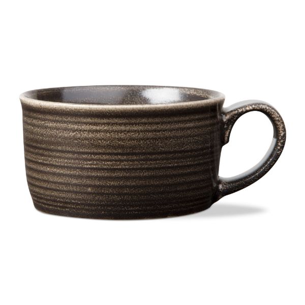 Picture of loft reactive glaze soup mug - black