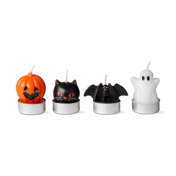 Picture of halloween tealight set of 4 - multi