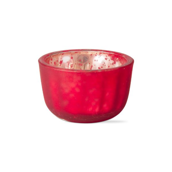 Picture of reflection tealight holder - red