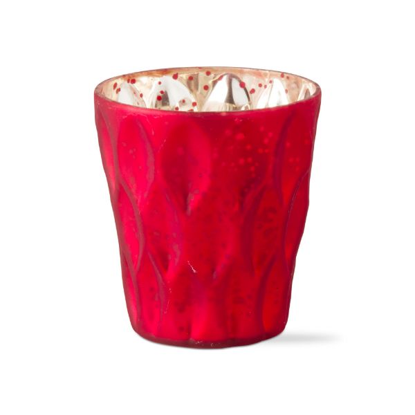 Picture of diamond tealight holder - red