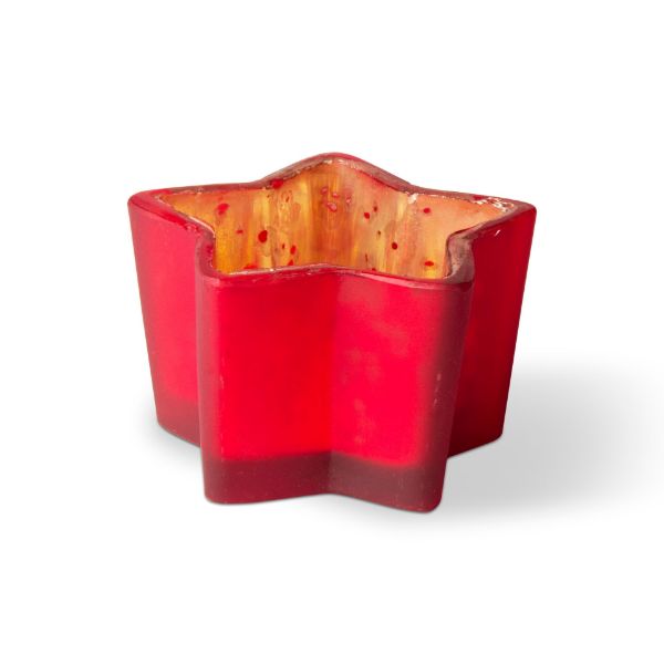 Picture of star tealight holder - red