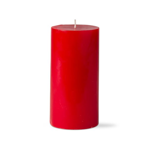 Picture of custom color pillar candle 3x6 - red