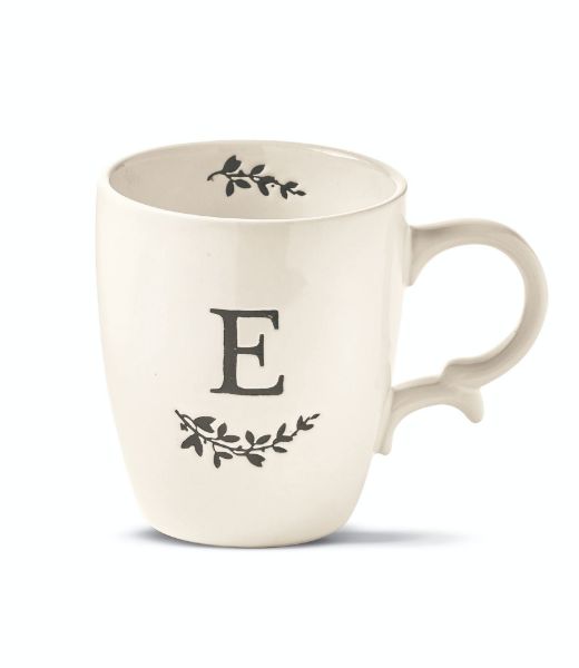 Picture of monogram mug e - white, multi