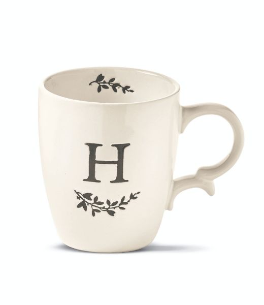 Picture of monogram mug h - white, multi