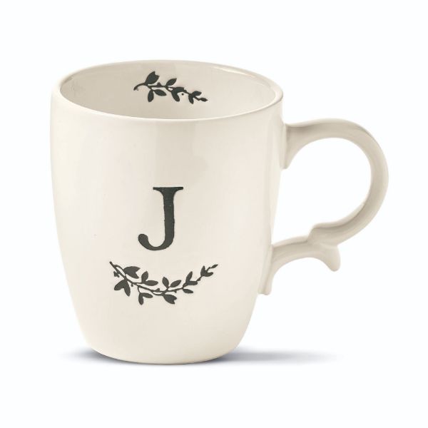 Picture of monogram mug j - white, multi