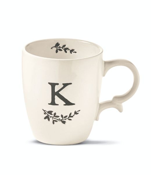 Picture of monogram mug k - white, multi