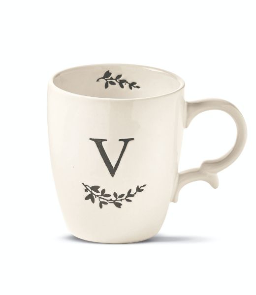 Picture of monogram mug f - white, multi