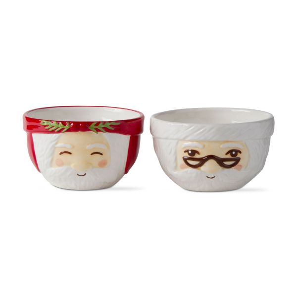 Picture of merry santa bowl assortment of 2 - red, multi