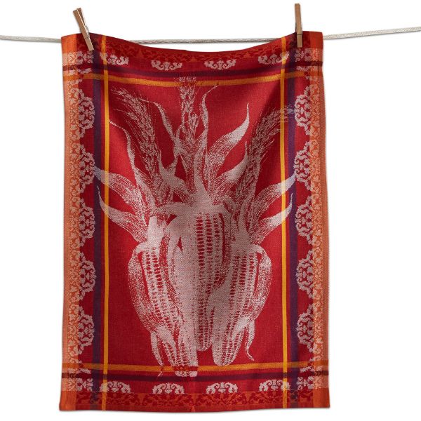 Picture of harvest corn jacquard dishtowel - harvest, multi