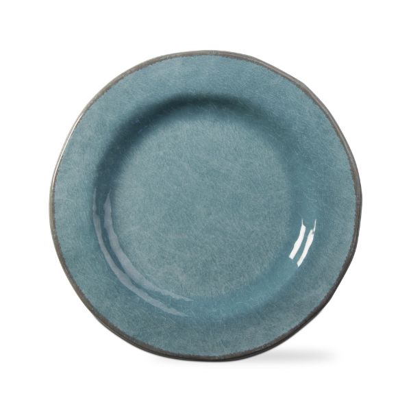 Picture of veranda melamine dinner plate set of 4 - Aqua