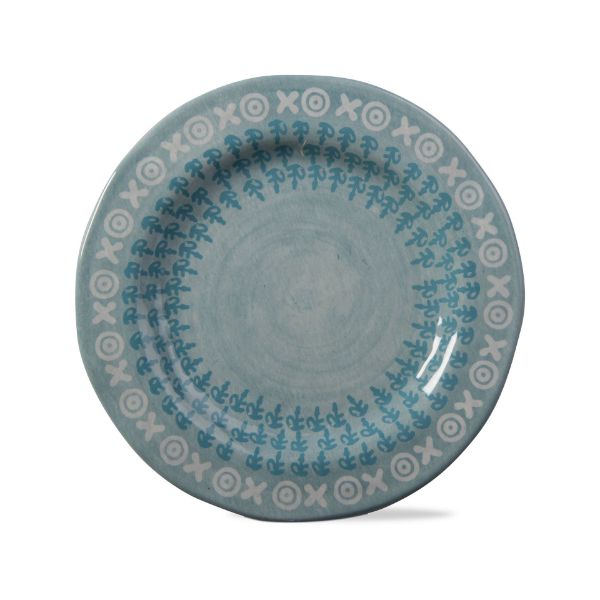 Picture of neela melamine appetizer plate set of 4 - Aqua