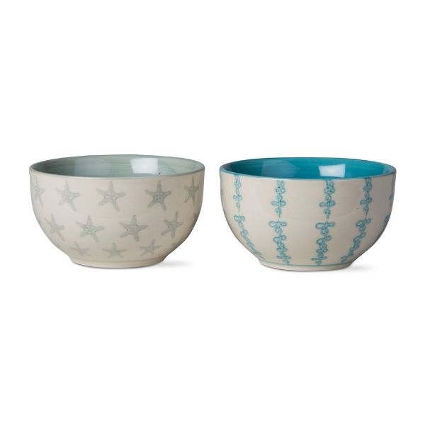 Picture of coastal stamp dip bowl assortment of 2 - multi