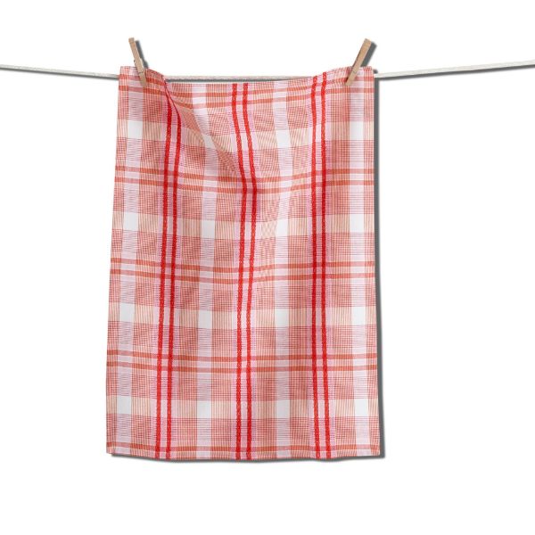 Picture of newport plaid dishtowel - red, multi