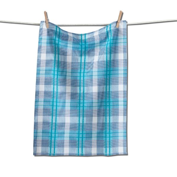 Picture of newport plaid dishtowel - Aqua