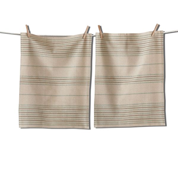 Picture of clearwater stripe dishtowel set of 2 - Linen