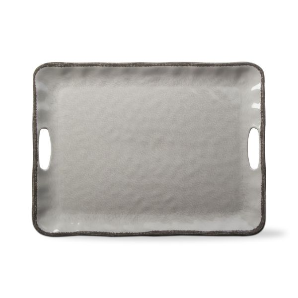 Picture of veranda melamine serving tray - Ivory