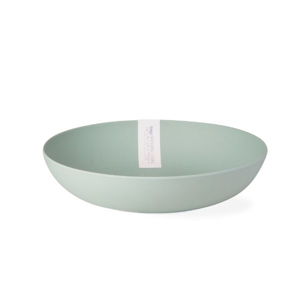 Picture of botanica bamboo fiber serving bowl - Aqua