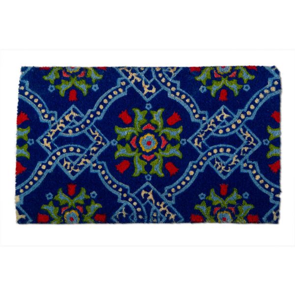 Picture of raveena coir mat - blue, multi