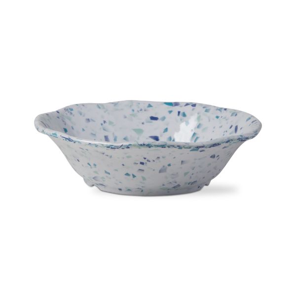 Picture of terrazo melamine bowl set of 4 - blue, multi