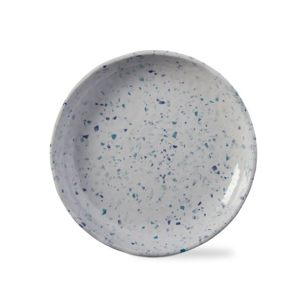 Picture of terrazo melamine blate set of 4 - blue, multi