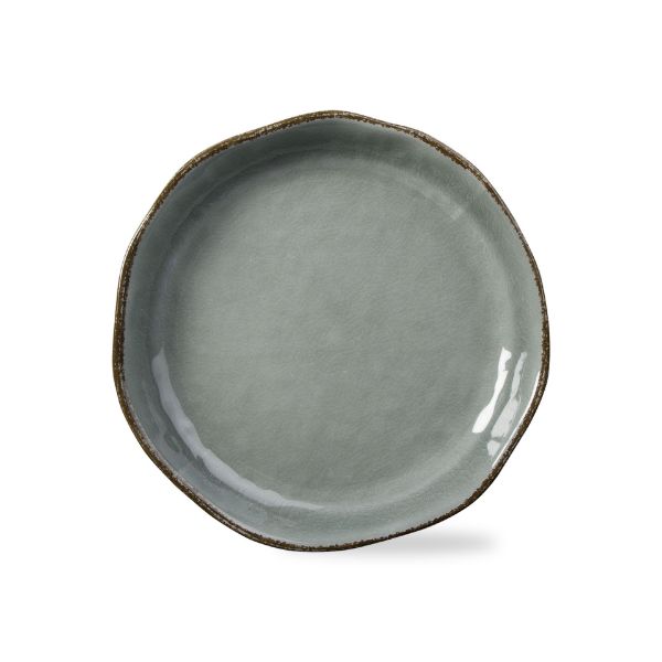 Picture of veranda large shallow melamine bowl - Slate Blue