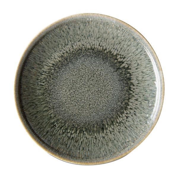 Picture of reactive glaze 11 inch plate - blue denim