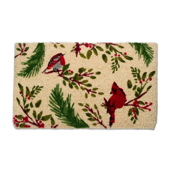 Picture of birds & berries coir mat - multi