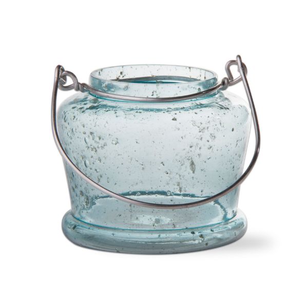 Picture of luna hanging tealight holder - Aqua