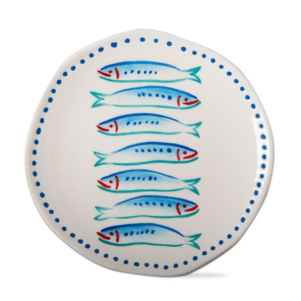 Picture of sardines appetizer plate - blue, multi