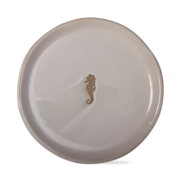 Picture of seashore seahorse appetizer plate - White