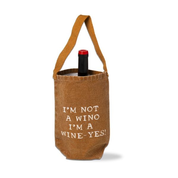 Picture of im not a wino im a wine yes wine bag - cinnamon