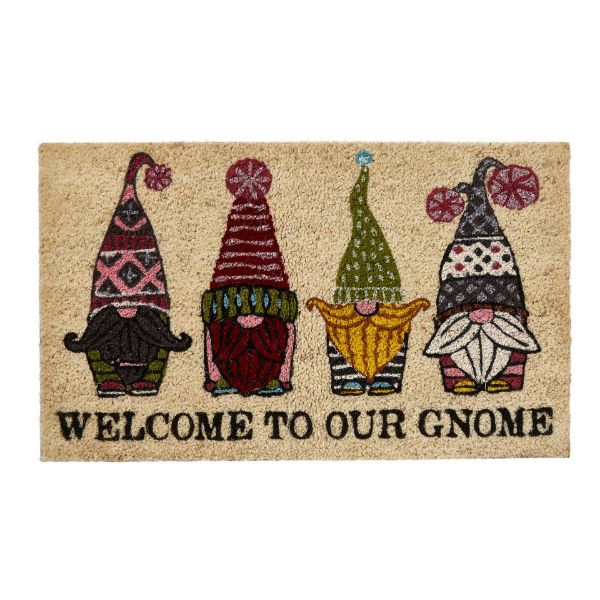 Picture of welcome to gnome rubber backed mat - multi