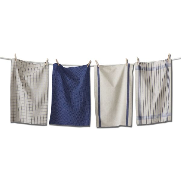 Picture of prairie woven dishtowel set of 4 - Blue