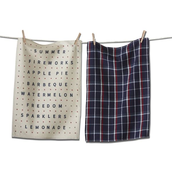 Picture of americana summer dishtowel set of 2 - multi