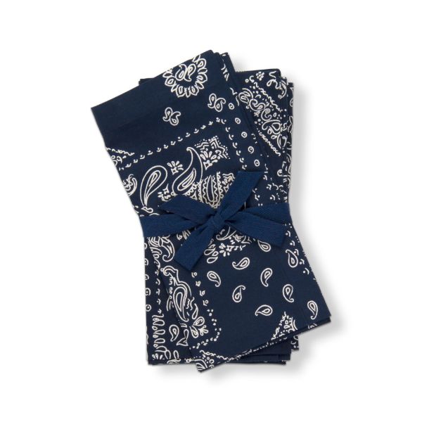 Picture of bandana napkin set of 4 - Blue