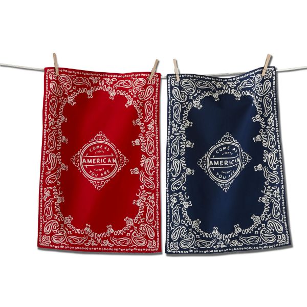 Picture of come as you are bandana dishtowel set of 2 - Multi